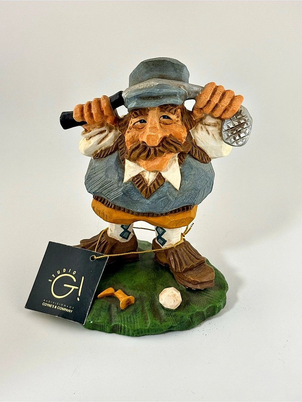 Vintage 1998 David Frykman Portfolio Figurine - "The Golfer" DF-3083 w Tag